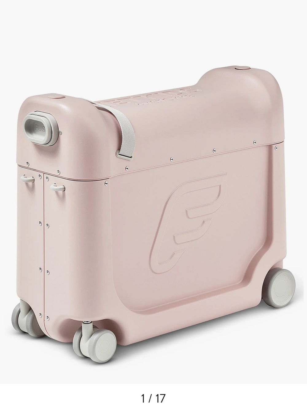 Ride-On Kids Suitcase - Pink Travel Case with Wheels